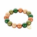 biba Armband aus magisch schimmernden Perlen 14 mm - Mix