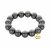biba Armband aus magisch schimmernden Perlen 14 mm - Anthrazit