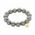 biba Armband aus magisch schimmernden Perlen 14 mm - Grau