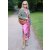 MISS GOODLIFE Dress Pink Leo Midi