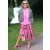 MISS GOODLIFE Dress Pink Leo Midi