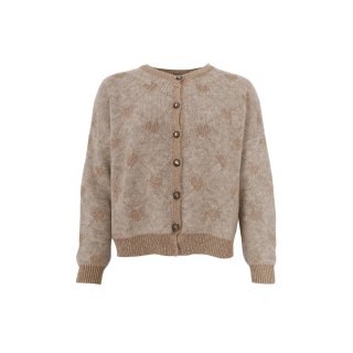BLACK COLOUR Knit Cardigan "Hiya" - Beige/Gold