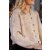 BLACK COLOUR Knit Cardigan "Hiya" - Beige/Gold