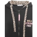 ZWILLINGSHERZ Hoodiemantel WILD AND FREE - Schwarz