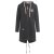 ZWILLINGSHERZ Hoodiemantel WILD AND FREE - Schwarz