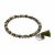 biba Armband Crystal mit silberfarbenem Anhänger u. Quaste - Grün