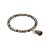 biba Armband Crystal mit silberfarbenem Anhänger u. Quaste - Braun