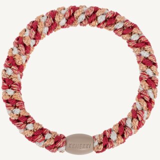 KKNEKKI Haargummi - Mix Raspberry Ivory Glitter