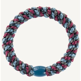 KKNEKKI Haargummi - Mix Bordeaux Petrol Glitter