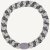 KKNEKKI Haargummi - Silver Grey Stripe