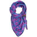 Dreiecksschal JASMIN - Blau/Pink