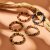 biba Armband aus magisch schimmernden Perlen 10 mm - Grau