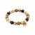 biba Armband aus magisch schimmernden Perlen 10 mm - Braun