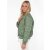 ZWILLINGSHERZ Bomberjacke "Be Happy" - Khaki S
