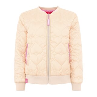 ZWILLINGSHERZ Bomberjacke "Be Happy" - Beige