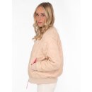 ZWILLINGSHERZ Bomberjacke "Be Happy" - Beige