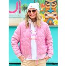 ZWILLINGSHERZ Bomberjacke "Be Happy" - Rosa