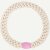 KKNEKKI Haargummi - Ivory Pink Bead