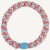 KKNEKKI Haargummi - Mix Turquoise Coral Glitter