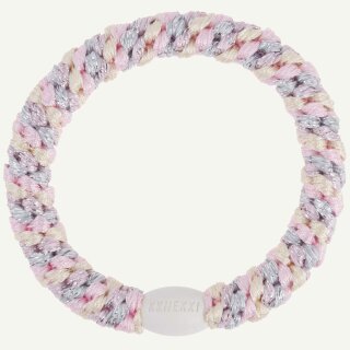 KKNEKKI Haargummi - Mix Silver Pink Glitter