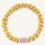 KKNEKKI Haargummi - Yellow Pink Stipe