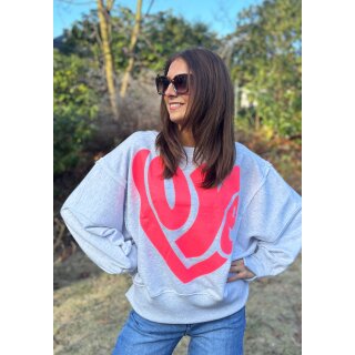 MISS GOODLIFE - Roundneck Love Wide - grey