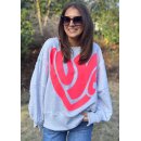 MISS GOODLIFE - Roundneck Love Wide - grau XL