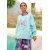 MISS GOODLIFE - Roundneck Flamingo Strass - türkis S