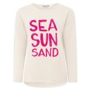 ZWILLINGSHERZ Sweatshirt "Sea Sand Sun" - Beige