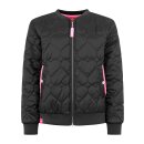 ZWILLINGSHERZ Bomberjacke "Be Happy" - Schwarz S