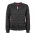 ZWILLINGSHERZ Bomberjacke "Be Happy" - Schwarz S