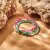 biba Armband Naturstein mit Fisch - Orange