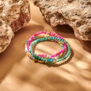 biba Armband Naturstein mit Fisch - Pastell 2