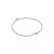 biba Armband Metall silber 2 mm mit Glitzerperle