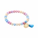 biba Armband Crystal mit goldfarbenem Anhänger - Multi