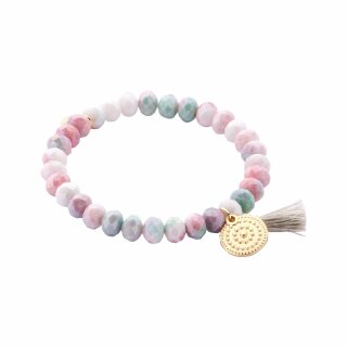 biba Armband Crystal mit goldfarbenem Anhänger - Multi