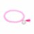 biba Armband Crystal mit silberfarbenem Anhänger u. Quaste - Rosa