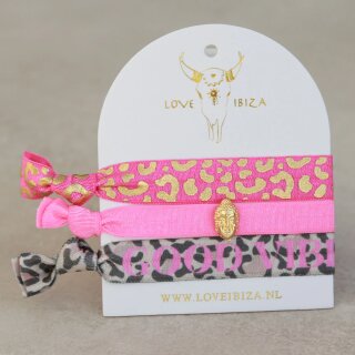 Armbänder Set Good Vibes Only Leopard