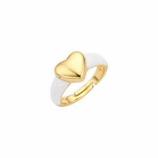 Biba Ring Herz - Weiß