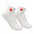 Love socks weiß mit neonpinkem Herz