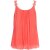 Top mit Blumen-Detail - Koralle S/M
