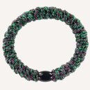KKNEKKI Haargummi - Green Multi Glitter