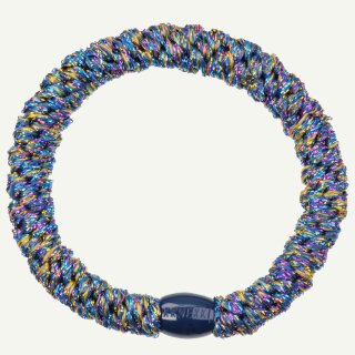 KKNEKKI Haargummi - Electric Blue Multiglitter