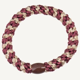 KKNEKKI Haargummi - Rosewood-Beige Glitter