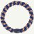 KKNEKKI Haargummi - Mix Purple Navy Rosegold Glitter