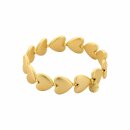 biba Armband Metall gold matt Herzen