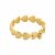 biba Armband Metall gold matt Herzen