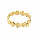 biba Armband Metall gold glänzend Herzen