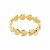 biba Armband Metall gold glänzend Herzen