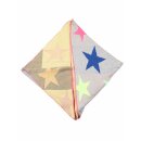 ZWILLINGSHERZ Dreieckstuch STARS & COLOURS HELLGRAU